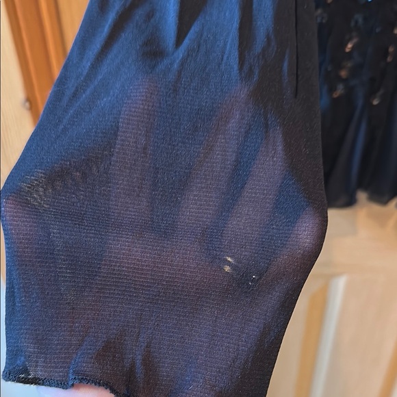 The Pyramid Collection Black Smocked Embellished Blouse - Picture 4 of 5